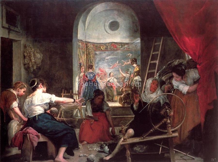 Las Hilanderas - 迭戈·罗德里格斯·德·席尔瓦·委拉斯贵支